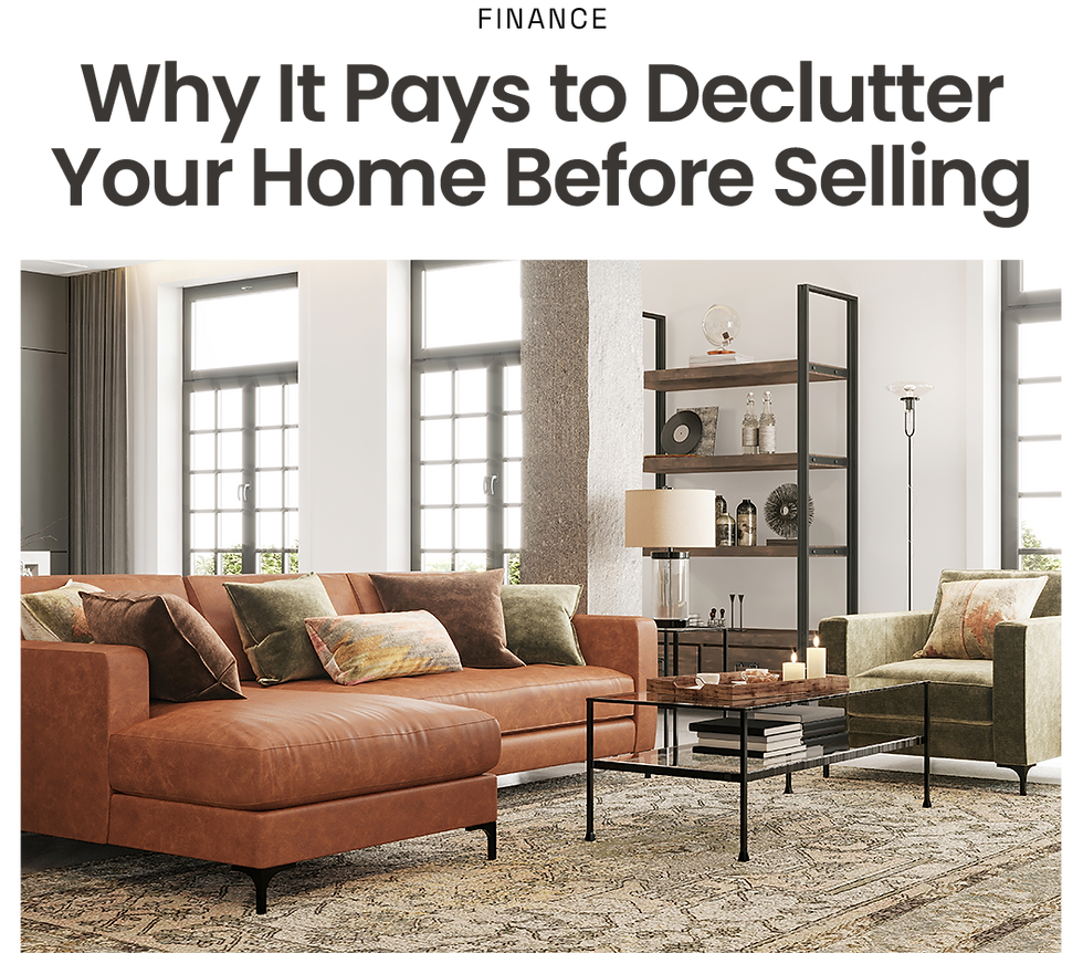 Finance: Why it Pays to Declutter Your Home Before Selling