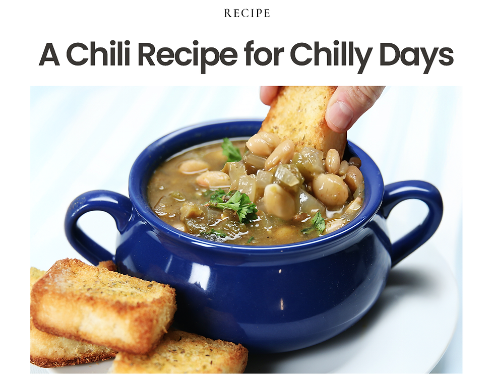 Recipe: A Chili Recipe for Chilly Days